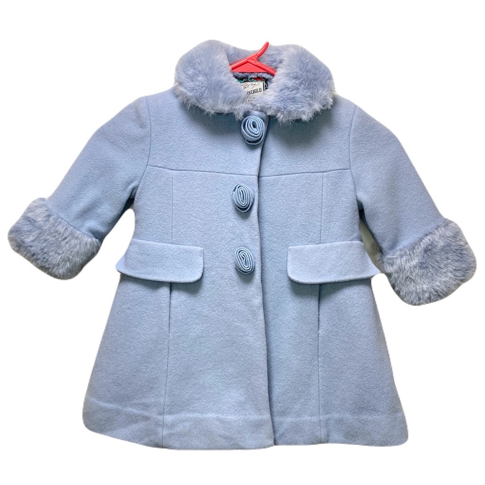 Rothschild Light Blue Kids Coat